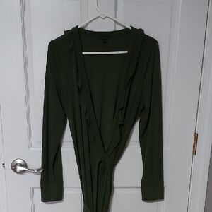 Ann Taylor Olive Green Blouse